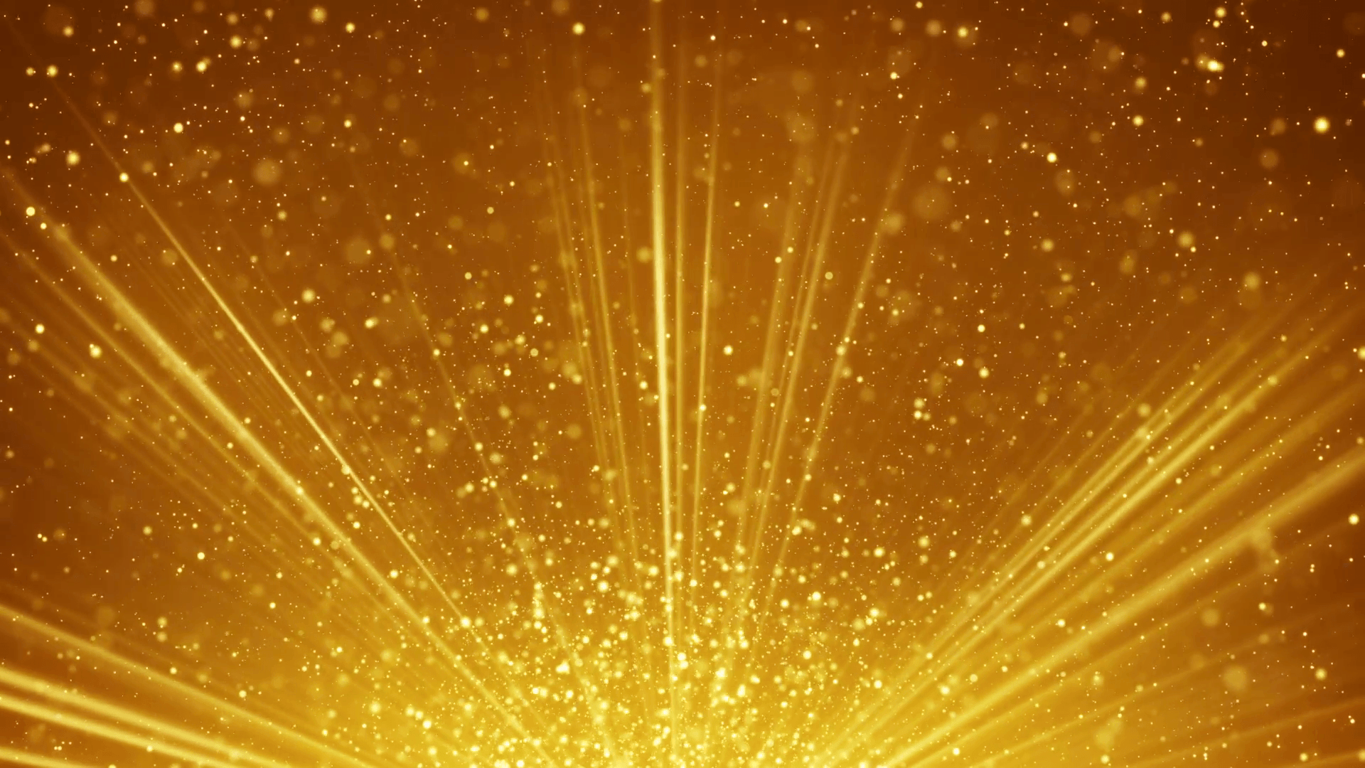 golden light rays and particles loopable background Motion