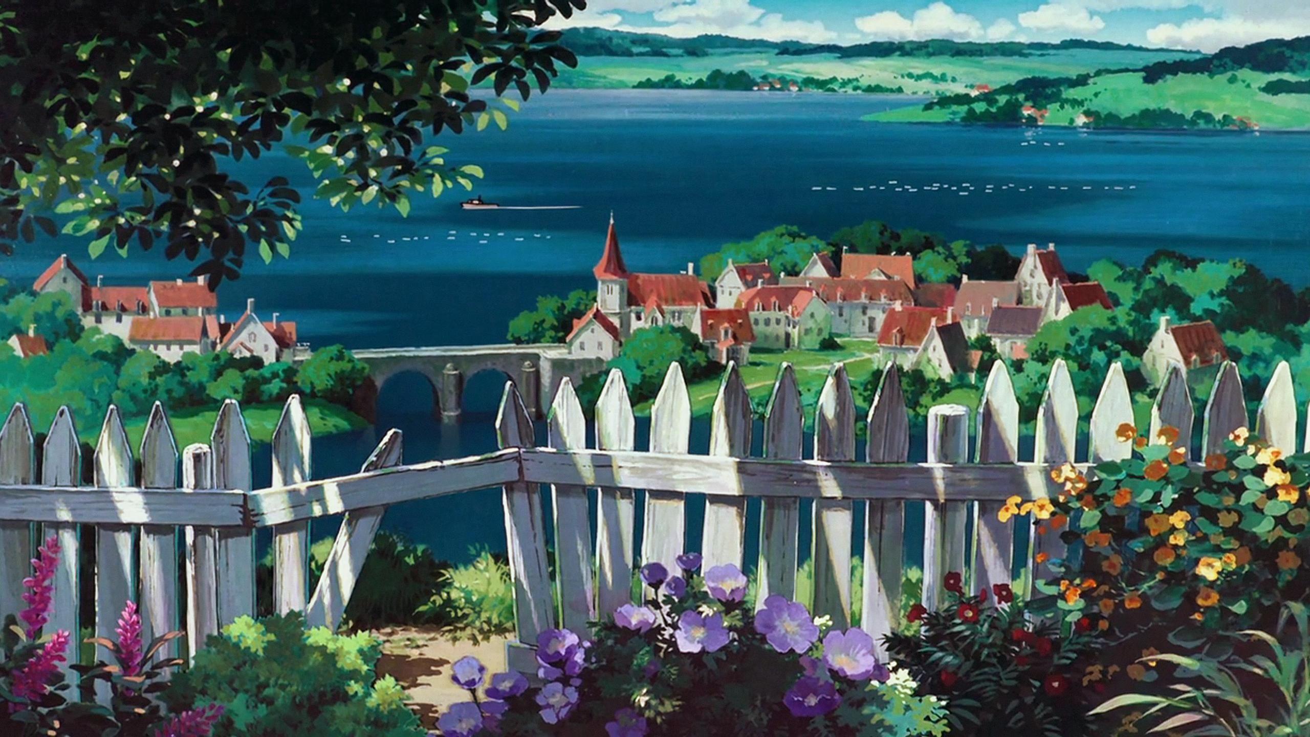 Studio Ghibli wallpaper. Studio ghibli background, Anime scenery, Ghibli artwork
