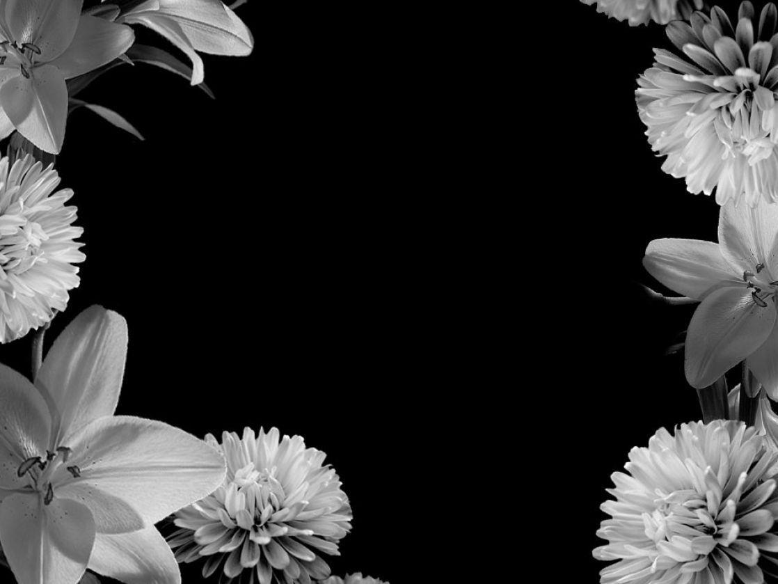 Vintage Flowers Tumblr Black And White