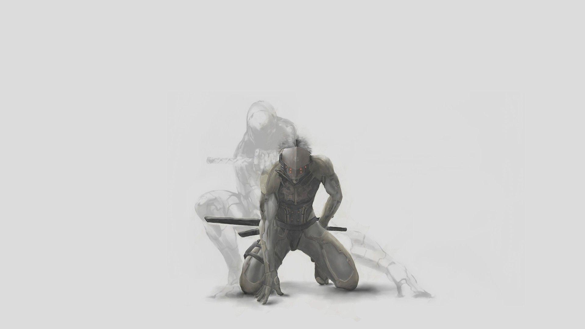 Metal Gear Solid, shadows, Raiden, Gray Fox, Grey Fox wallpaper