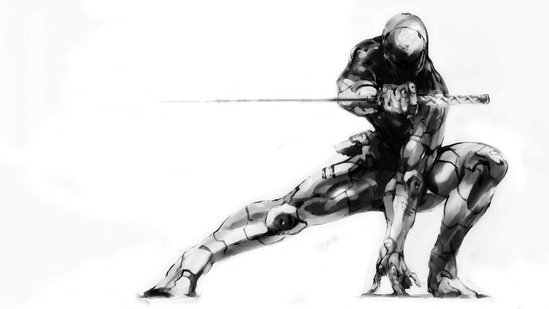 video games, Metal Gear Solid, Gray Fox wallpaper
