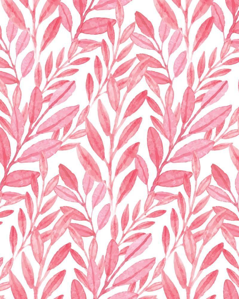 Pink Reef Watercolor Wallpaper