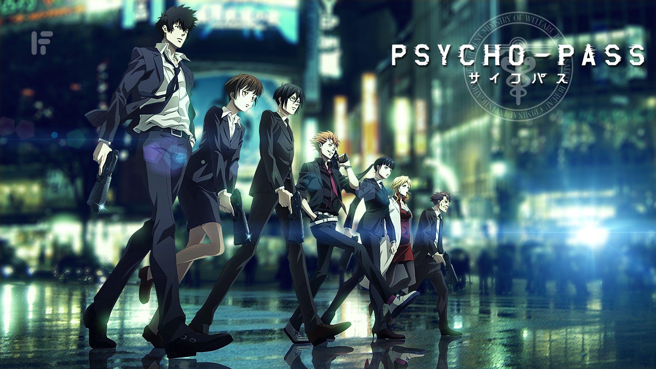 Psycho Pass, Shinya Kogami, Tsunemori Akane, Anime Wallpaper HD