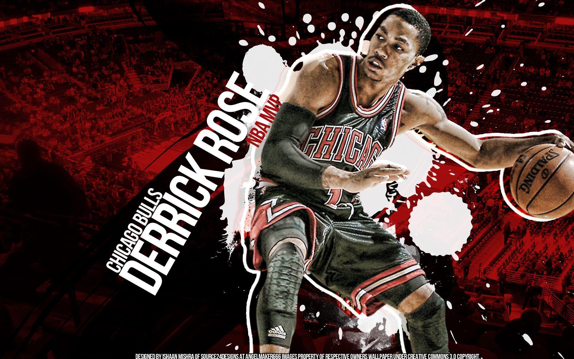 Derrick Rose 2011 MVP Dunk Widescreen Wallpaper