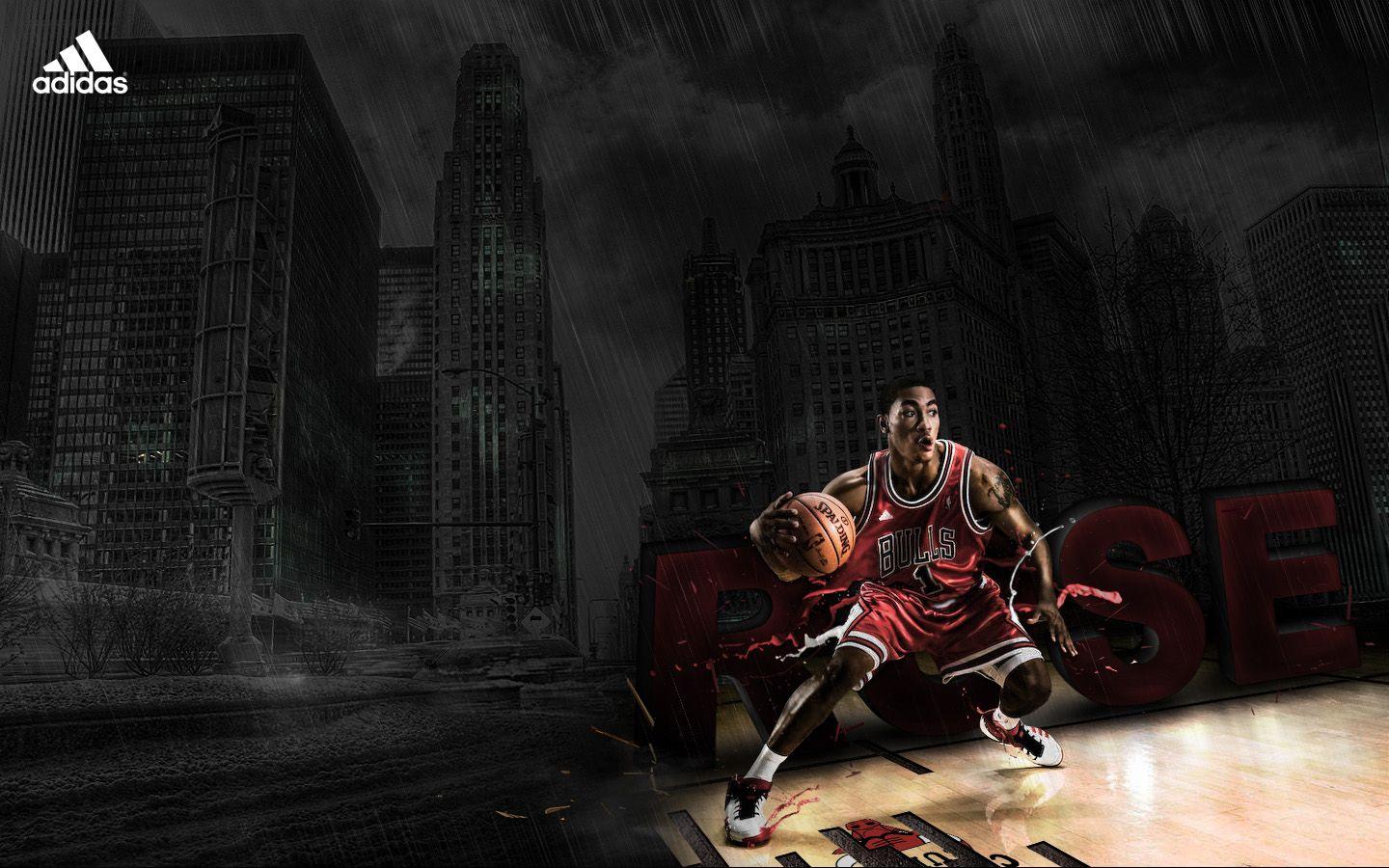 Derrick Rose basketball wallpaper. NBA Wallpaper, Basket Ball