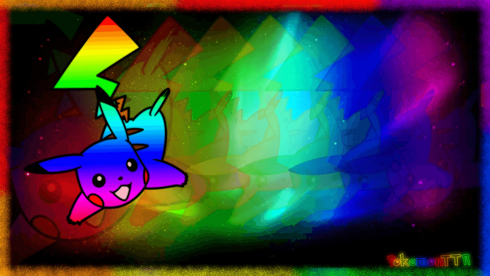 Rainbow Pikachu Wallpaper
