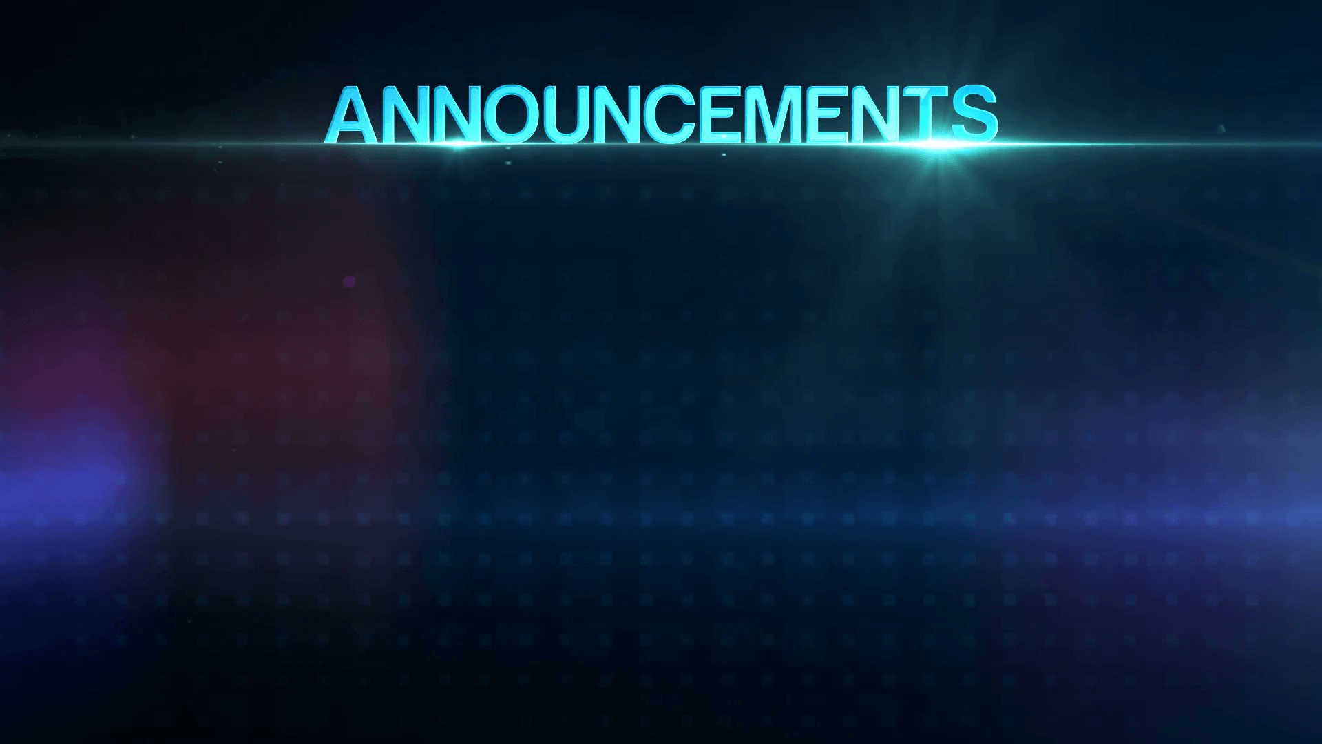Worship Announcements Motion Background