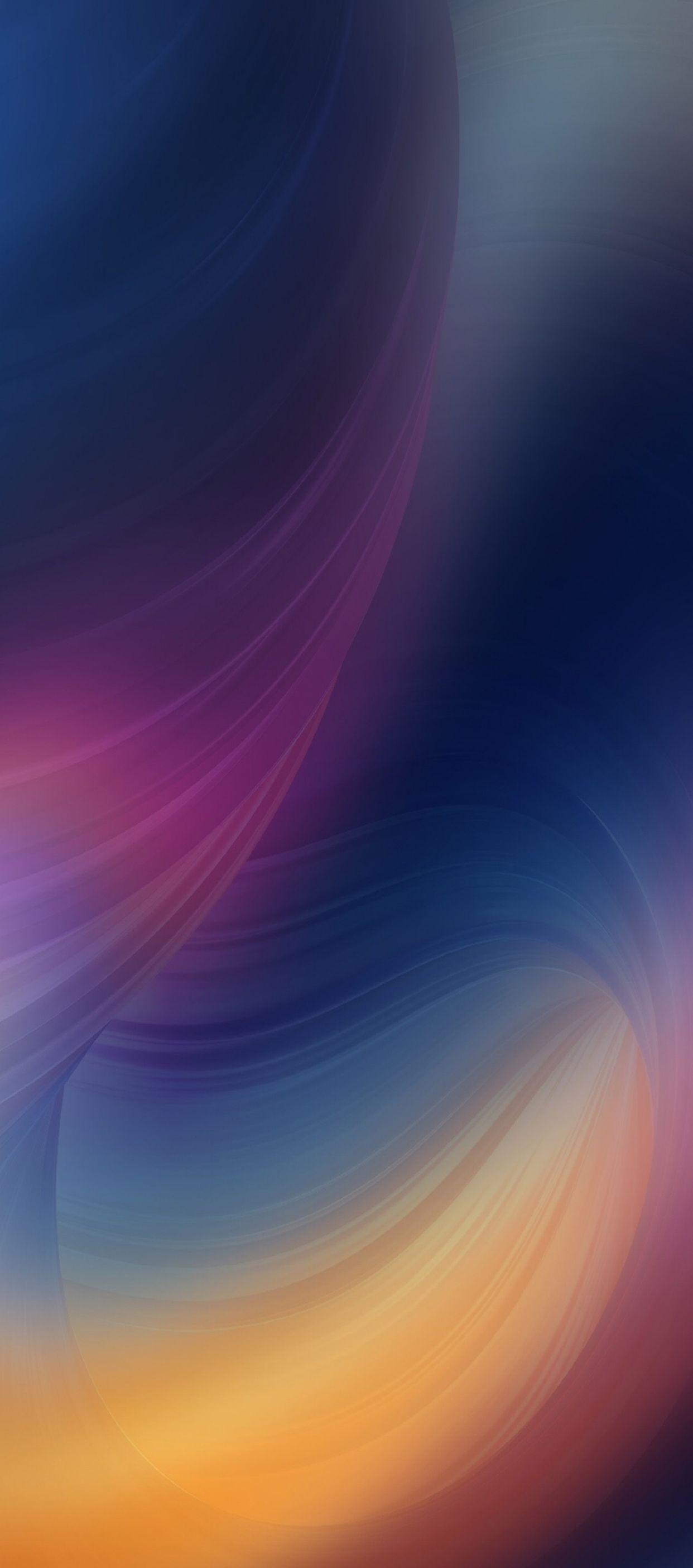 iOS iPhone X, purple, blue, clean, simple, abstract