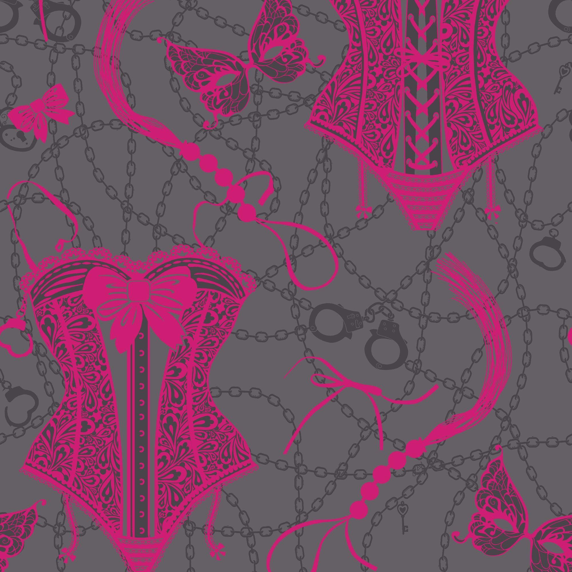 Nicole OMCC9111 Wallpaper, Pink Black Luxury Wallpaper, Buy Opus