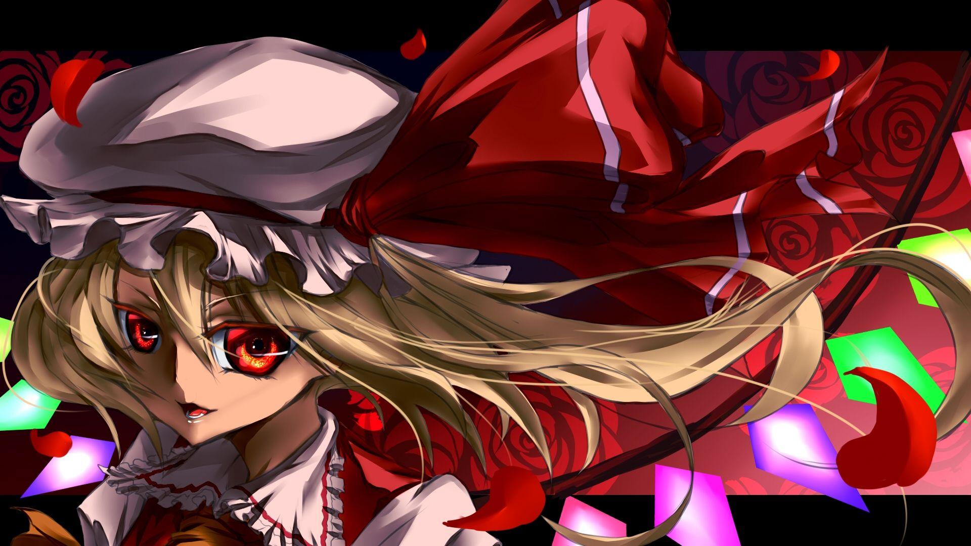 Download Wallpaper 1920x1080 karl wolf, touhou, flandre scarlet