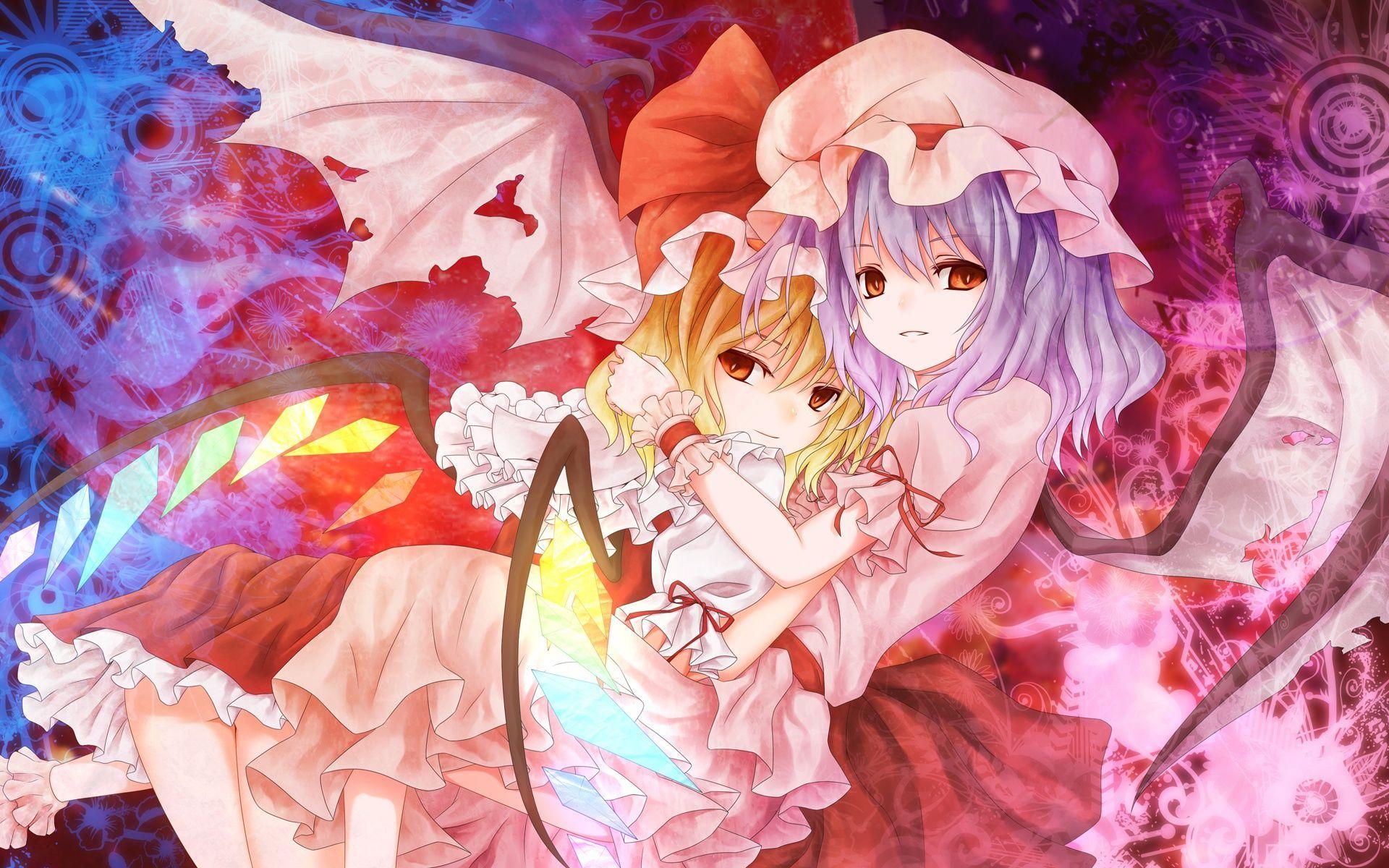 Anime Touhou Flandre Scarlet Remilia Scarlet Wallpaper. Touhou