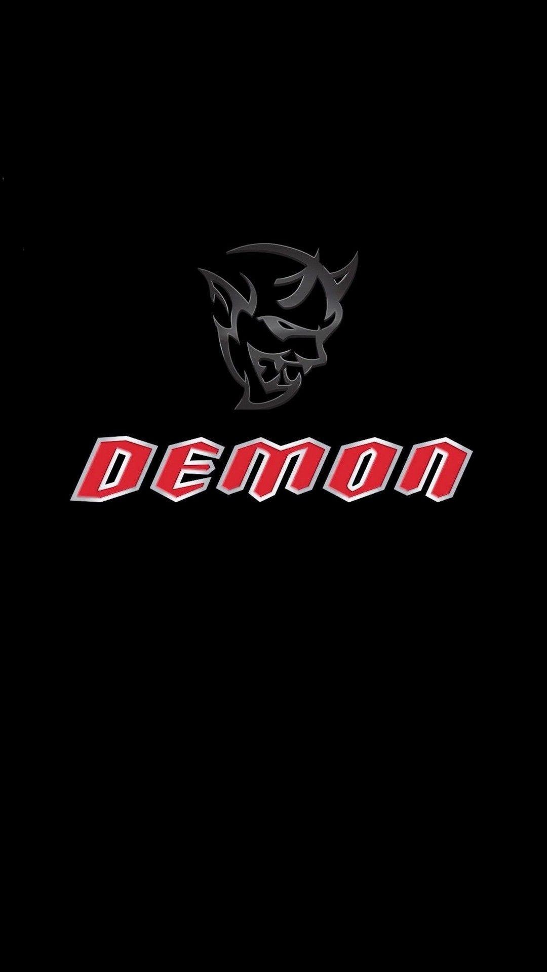 Dodge challenger demon logo wallpaper