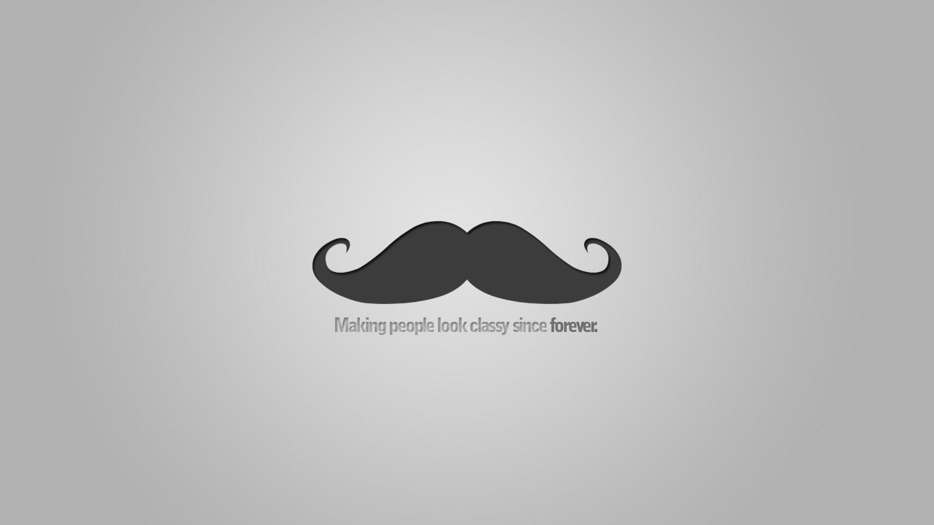 cute mustache wallpaper HD