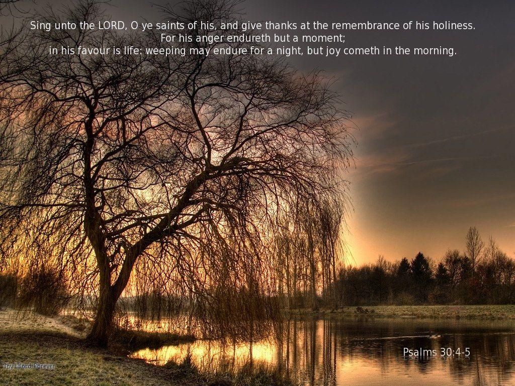 Psalms 30:4 5 Wallpaper Wallpaper And Background