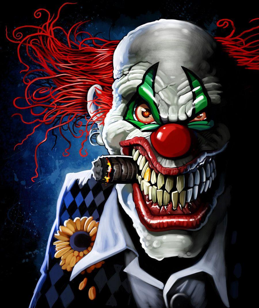 evil clowny. scary. Evil