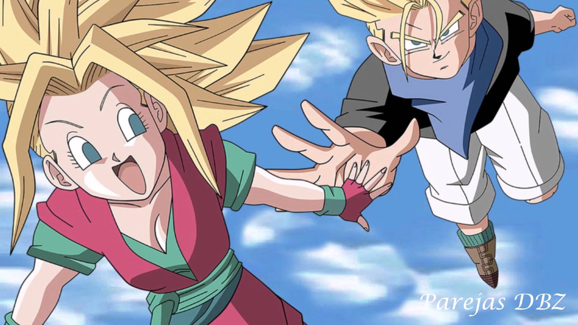 IMAGENES DE PAREJAS DE DRAGON BALL Z SUPER Y GT - GOTEN Y BRA