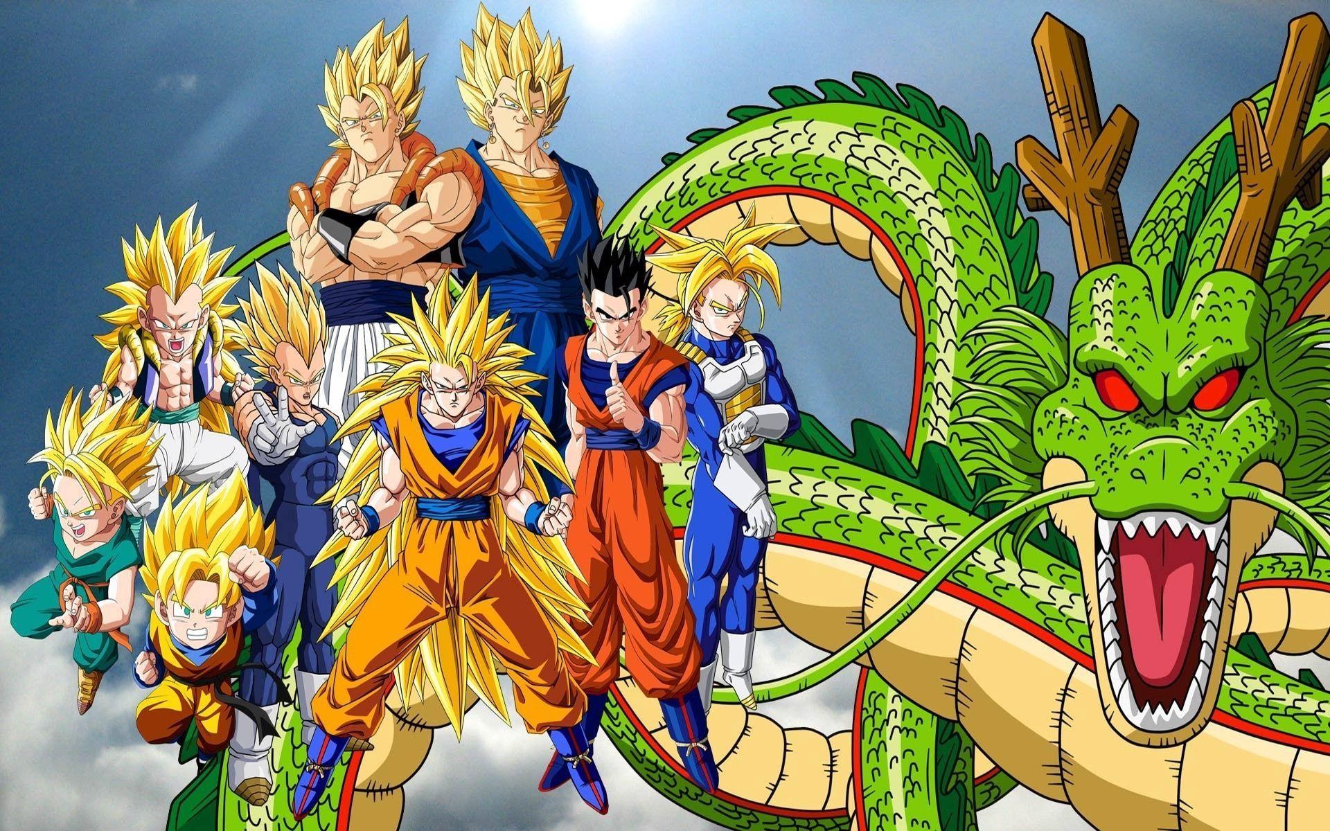 Anime Dragon Ball Z Shenron (Dragon Ball) Goku Gogeta (Dragon Ball