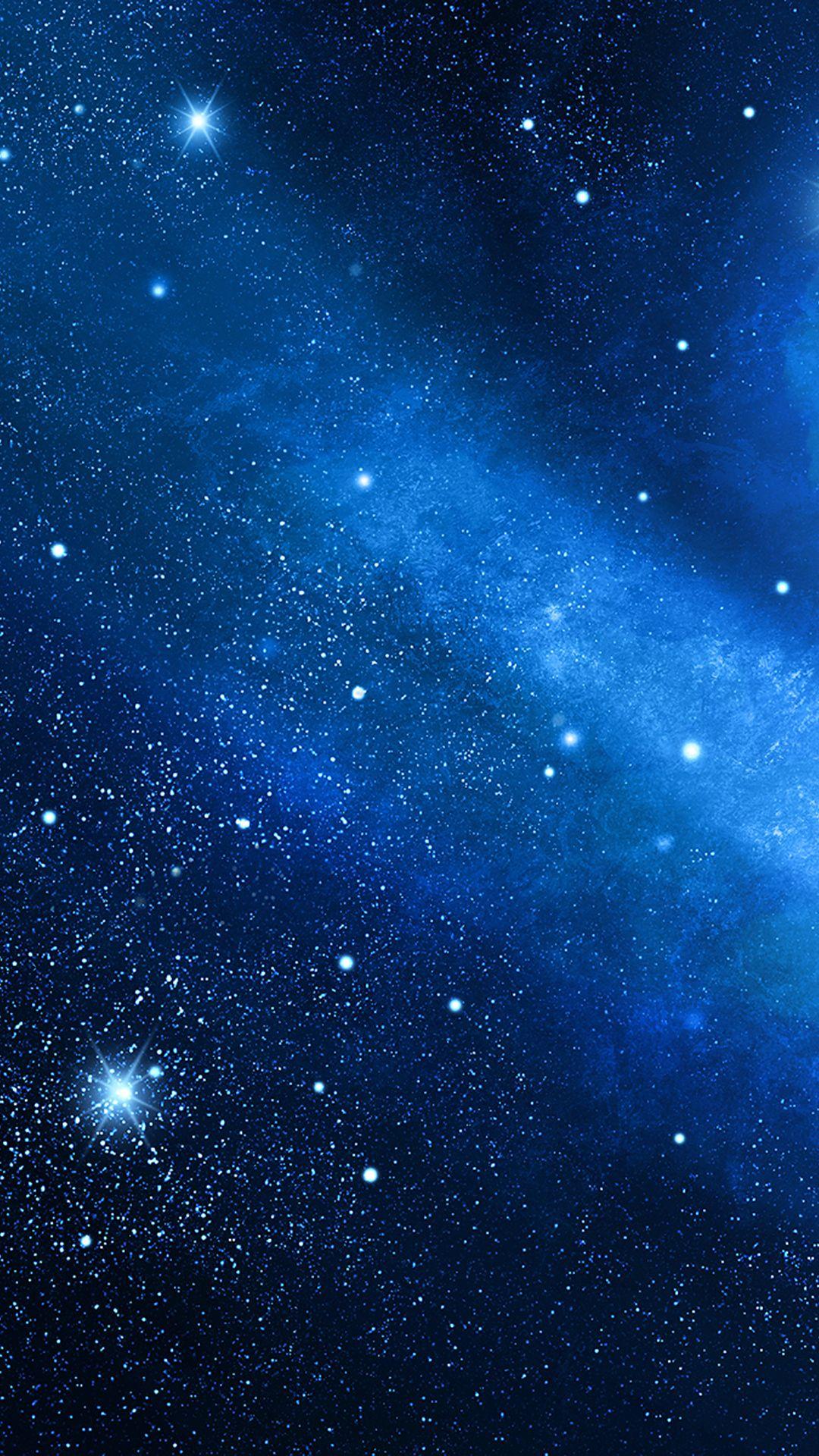 iPhone 6s Blue Galaxy High Quality iPhone Wallpaper HD