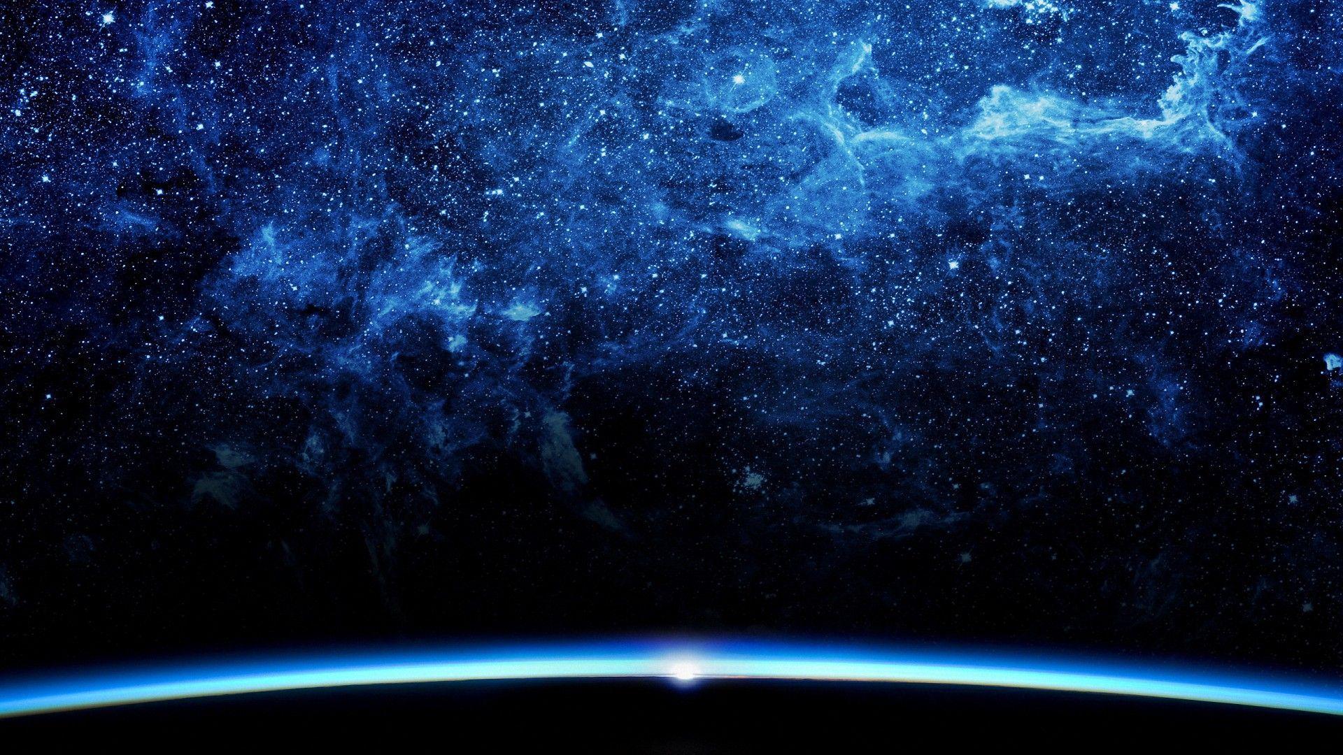 galaxy background for desktop. Pretty Blue Galaxy Space HD