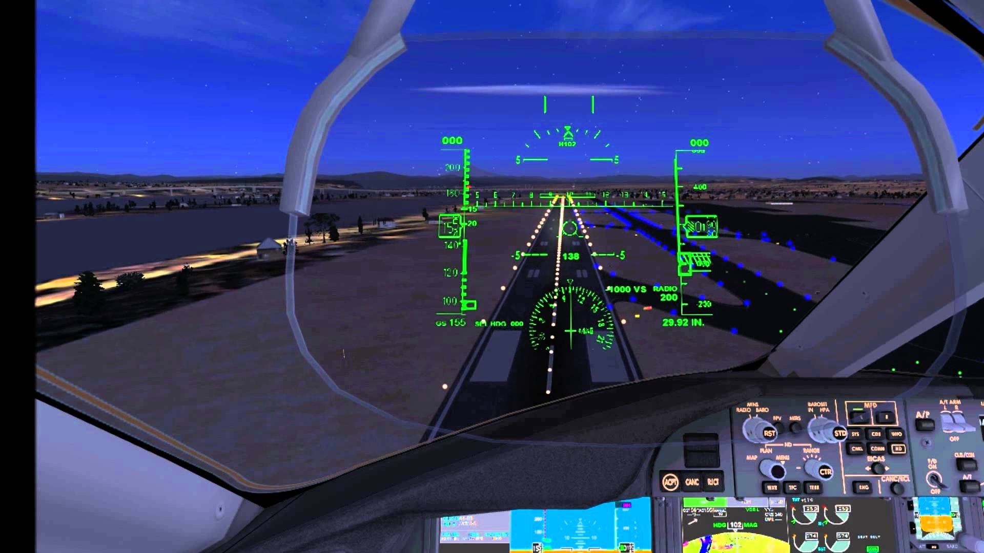 HD) FSX 787 8 Cockpit Landing!