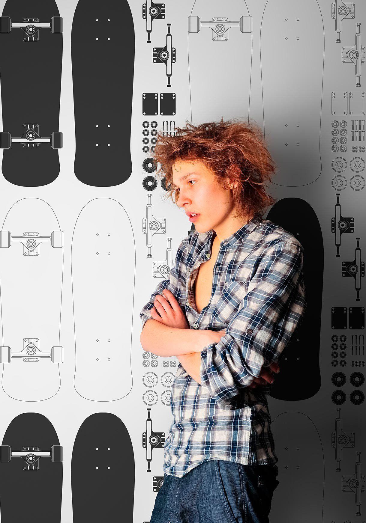 Skate or Die Wallpaper by Muffin & Mani for Milton & King