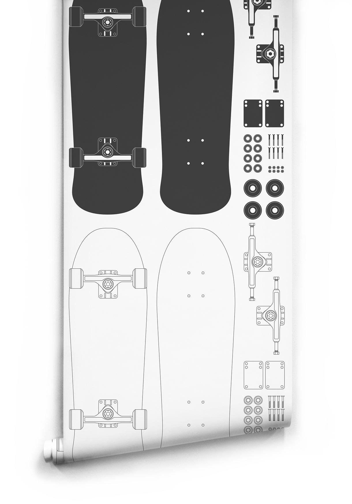 Skate or Die Wallpaper by Muffin & Mani for Milton & King