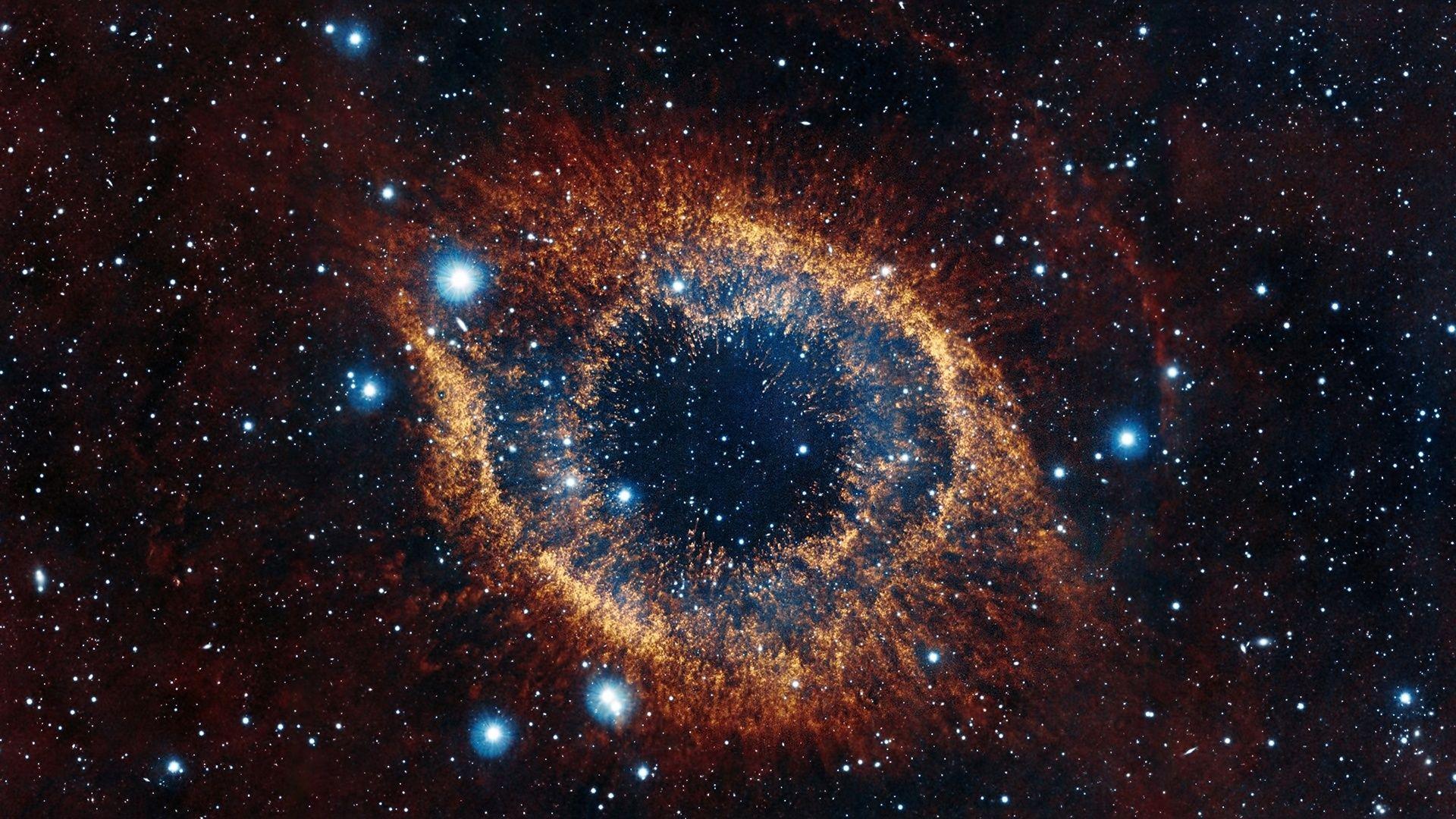 Full HD Wallpaper nebula variegated cluster of stars deep space