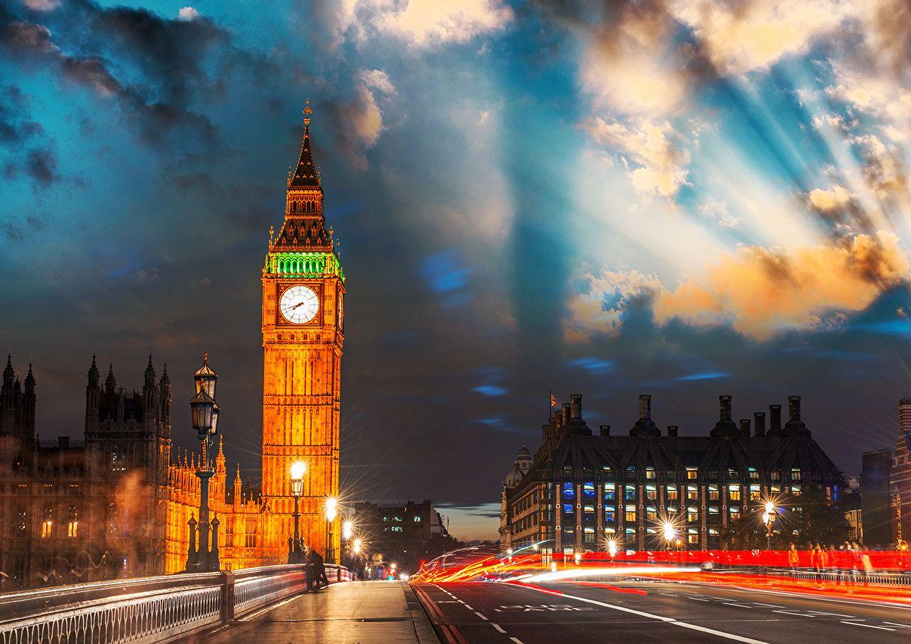 Wallpaper London Big Ben England Night Cities
