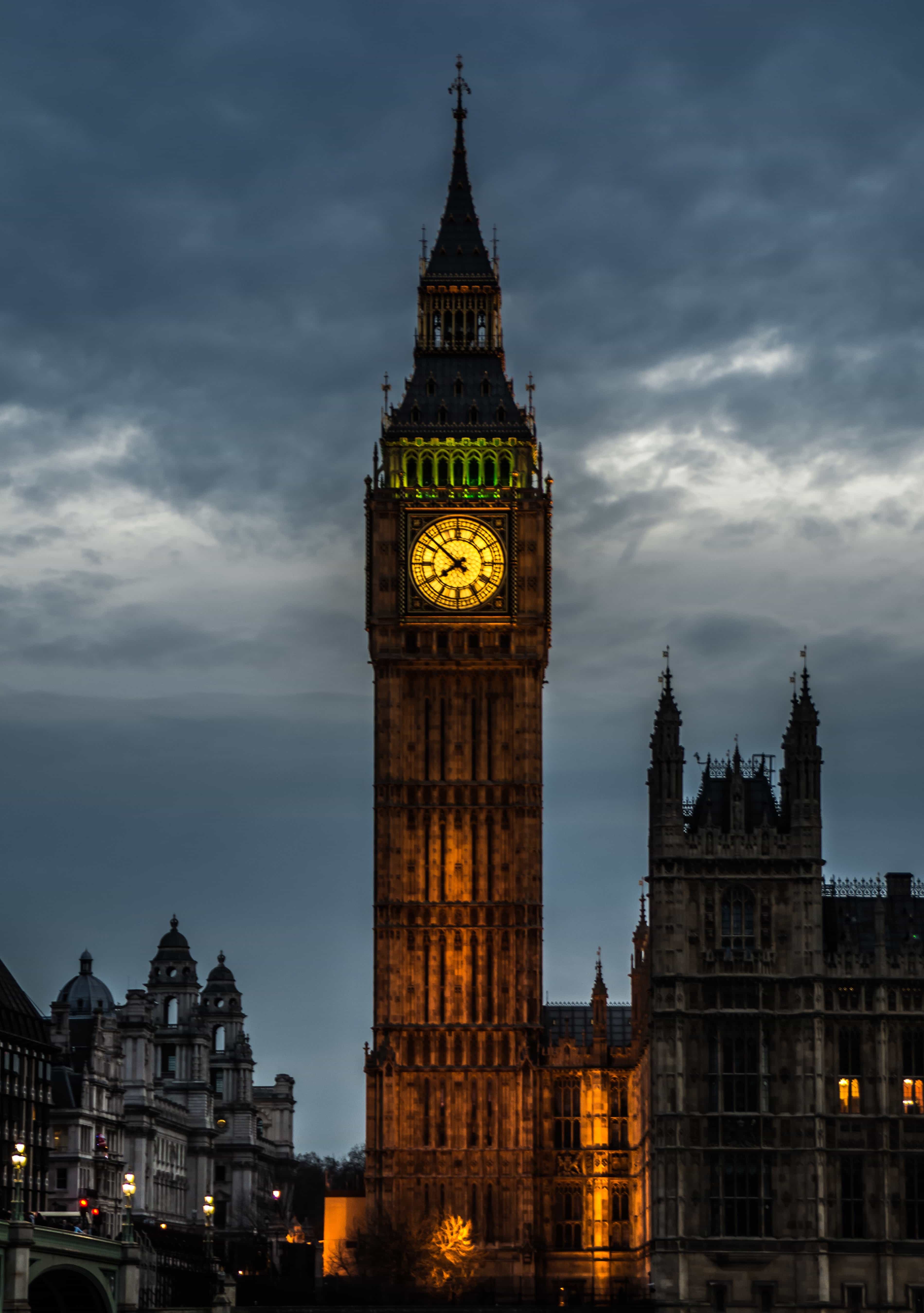 Clock England Wallpapers At Night - Wallpaper Cave