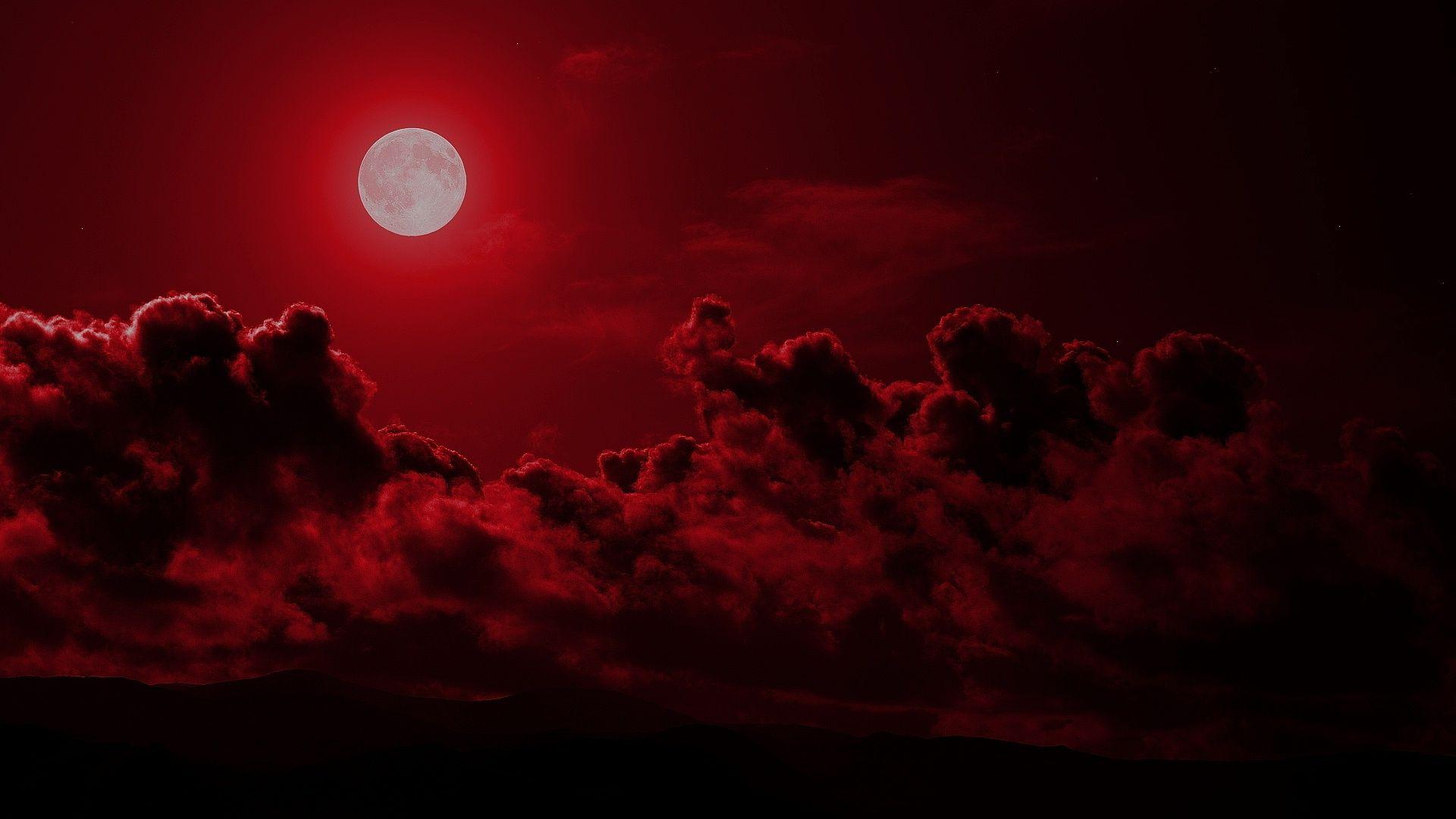 Red Moon Wallpaper HD