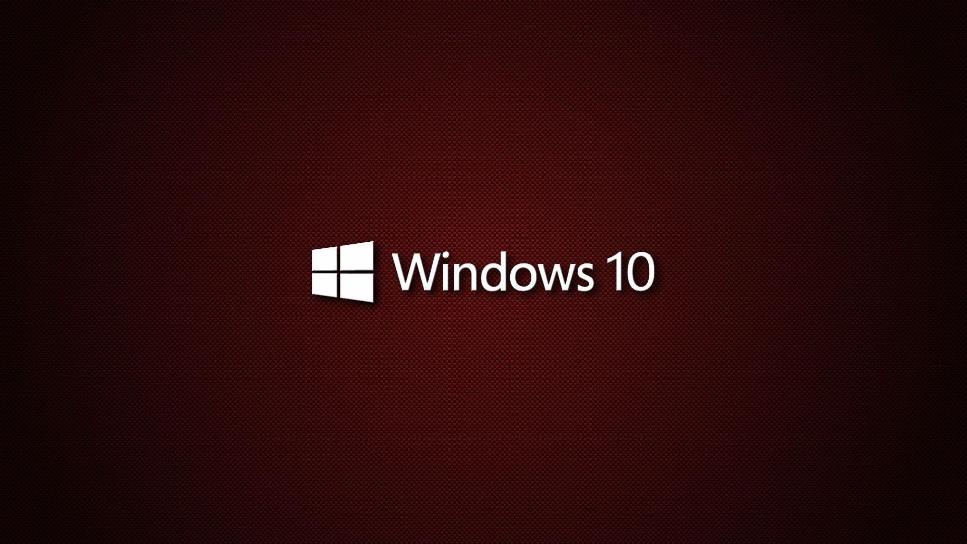 Red Windows 10 Wallpaper HD