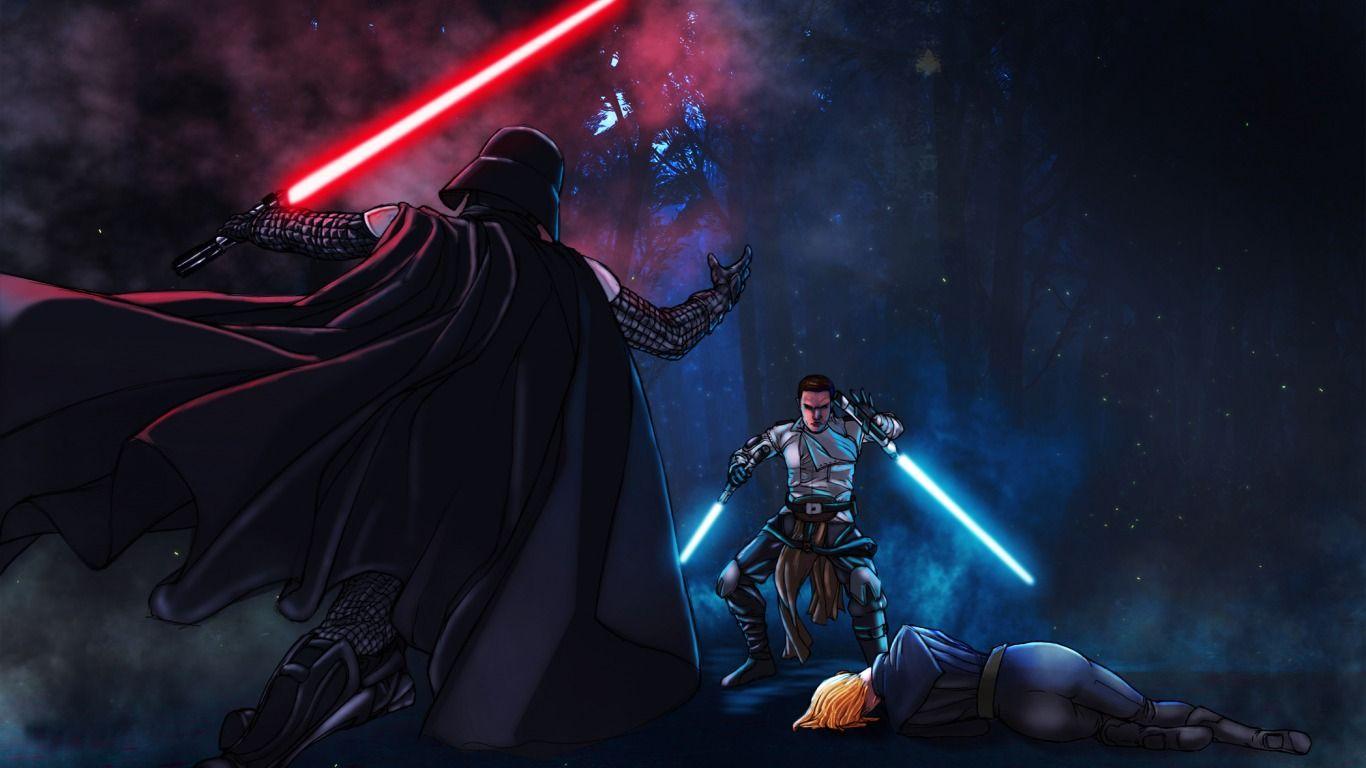 Download wallpaper Anakin Skywalker, Galen Marek, Starkiller, Star