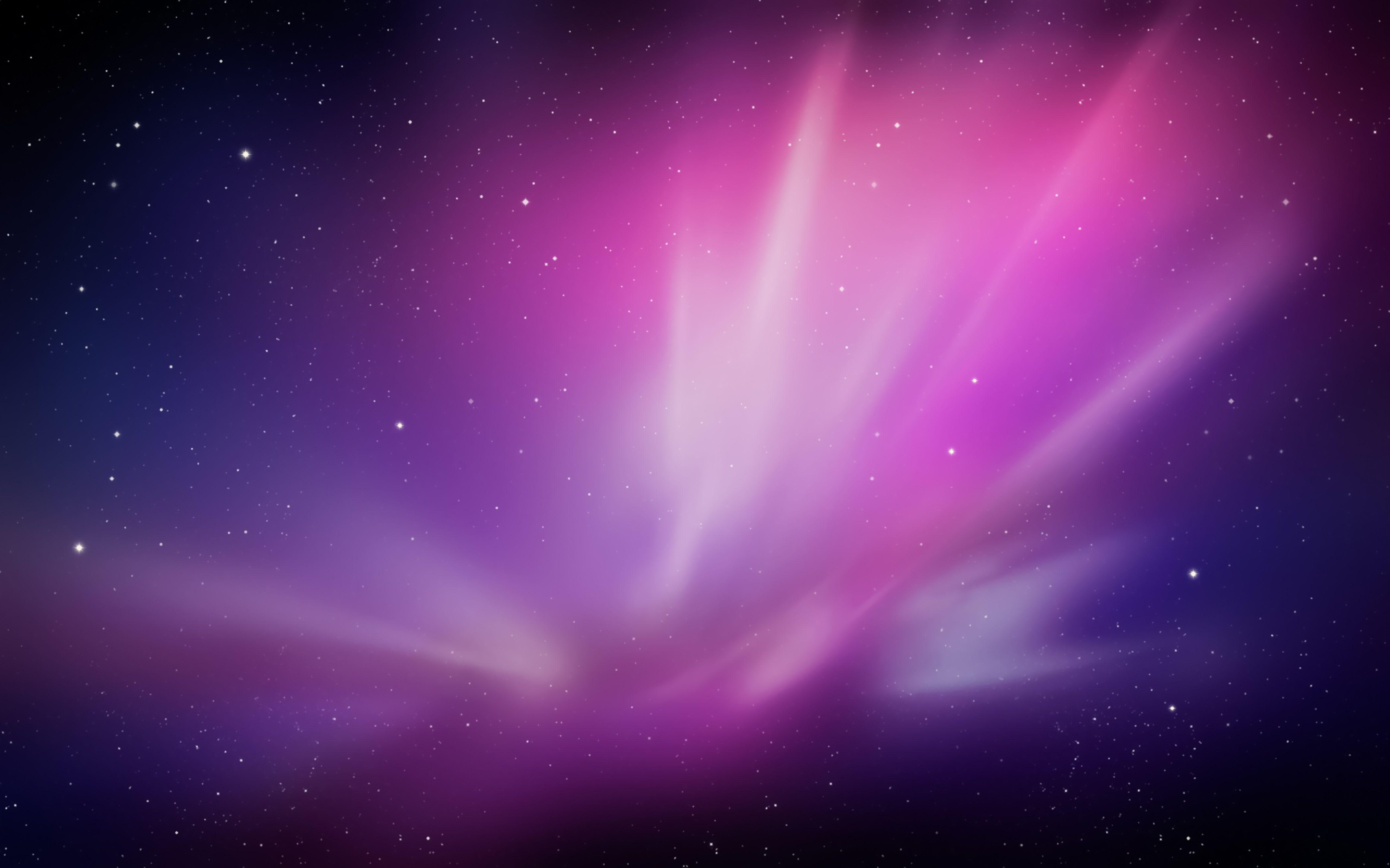 Wallpaper Purple, Violet, Aurora, Stock, Mac OS X, HD, 5K, Space