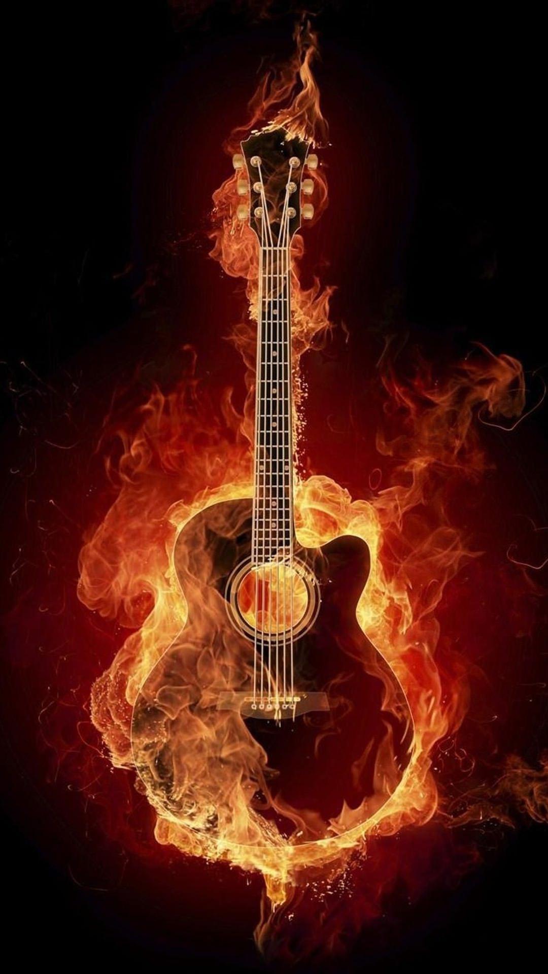 Keren api gitar. wallpaper.sc Android