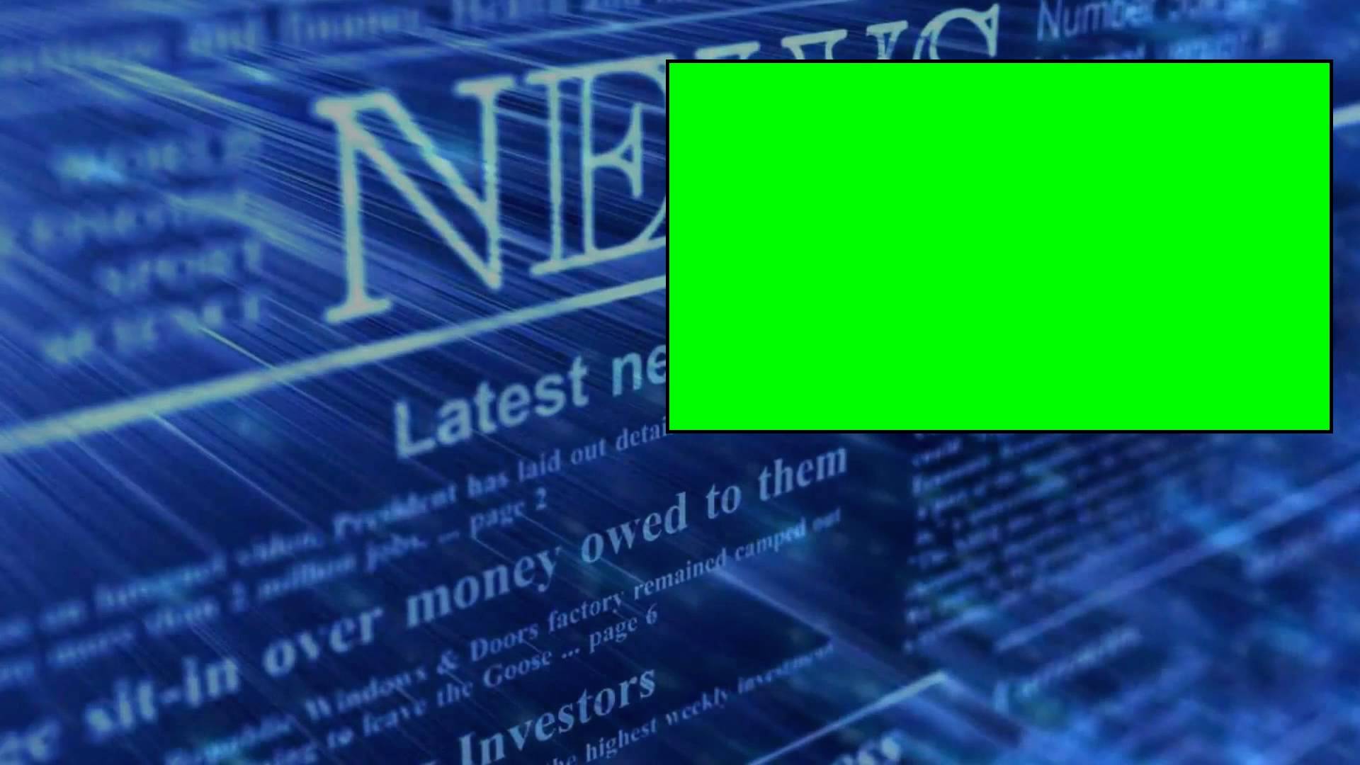 News Background 5 Green Screen background video 1080p HD