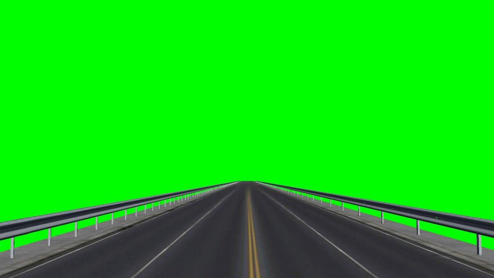 Free Background Image for Green Screen Beautiful Driving A Road