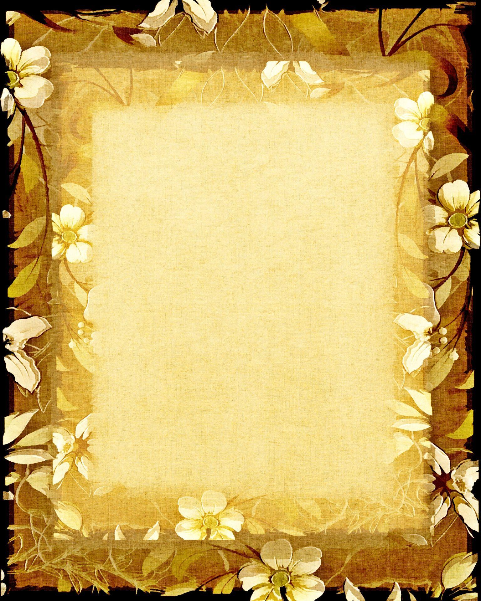 Floral Frame Background 4 Free Domain Picture