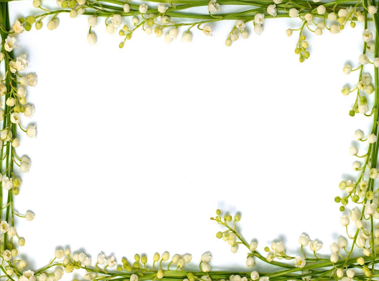 Free Real Floral Frame Background For PowerPoint PPT