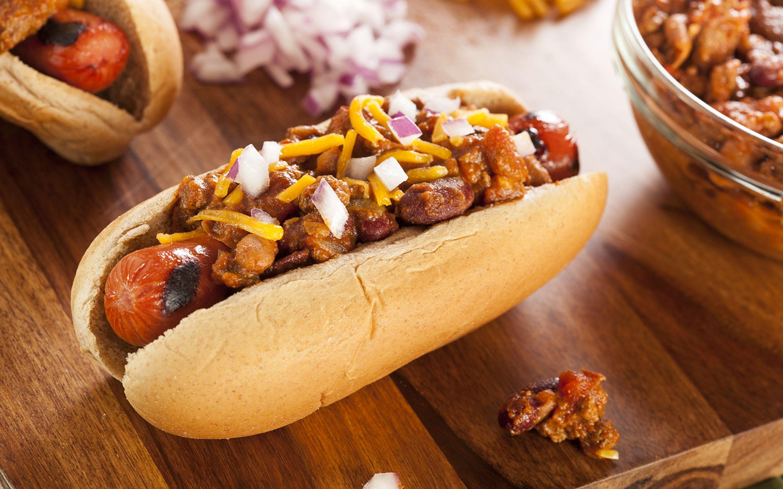 Wallpaper Hot dog sausage french fries 1920x1200 HD Picture Image
