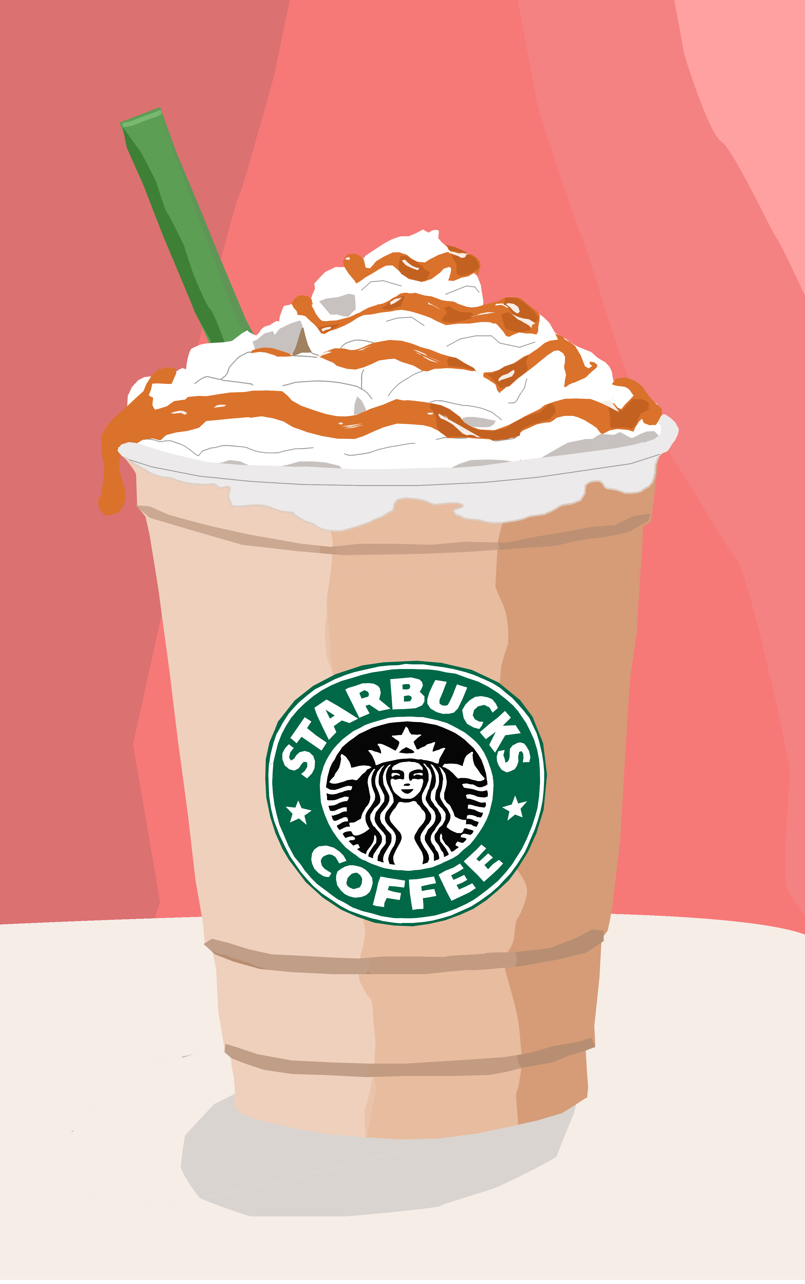 I love starbucks! My first vector selfmade :D. Starbucks