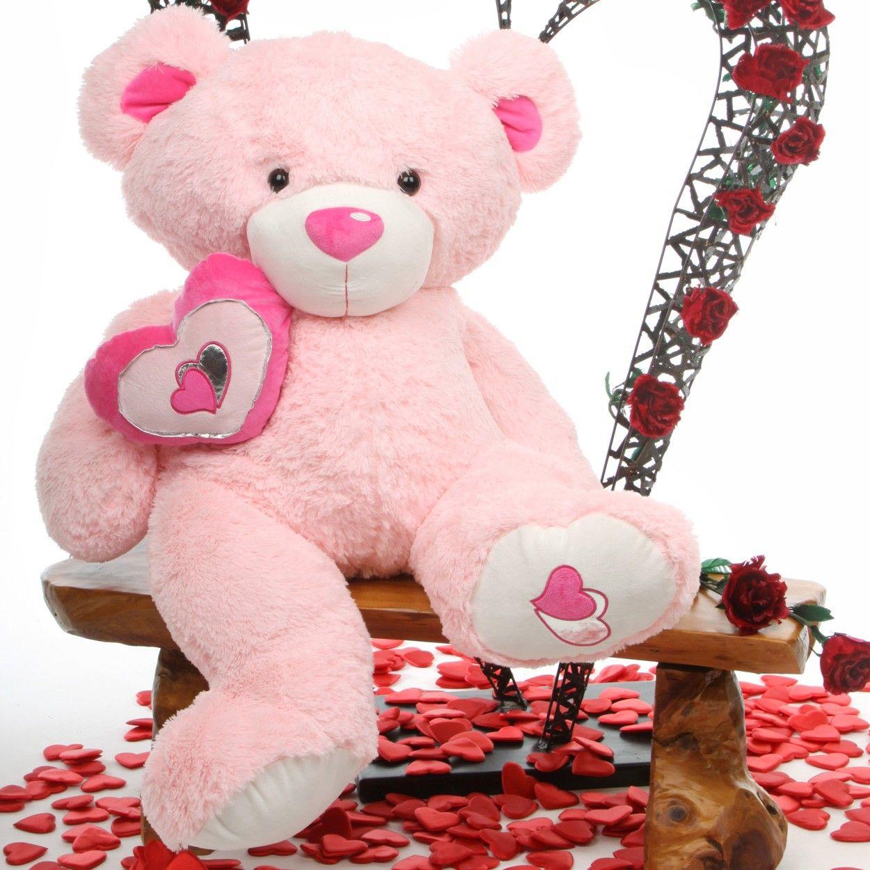 Big pink best sale teddy bear wallpapers