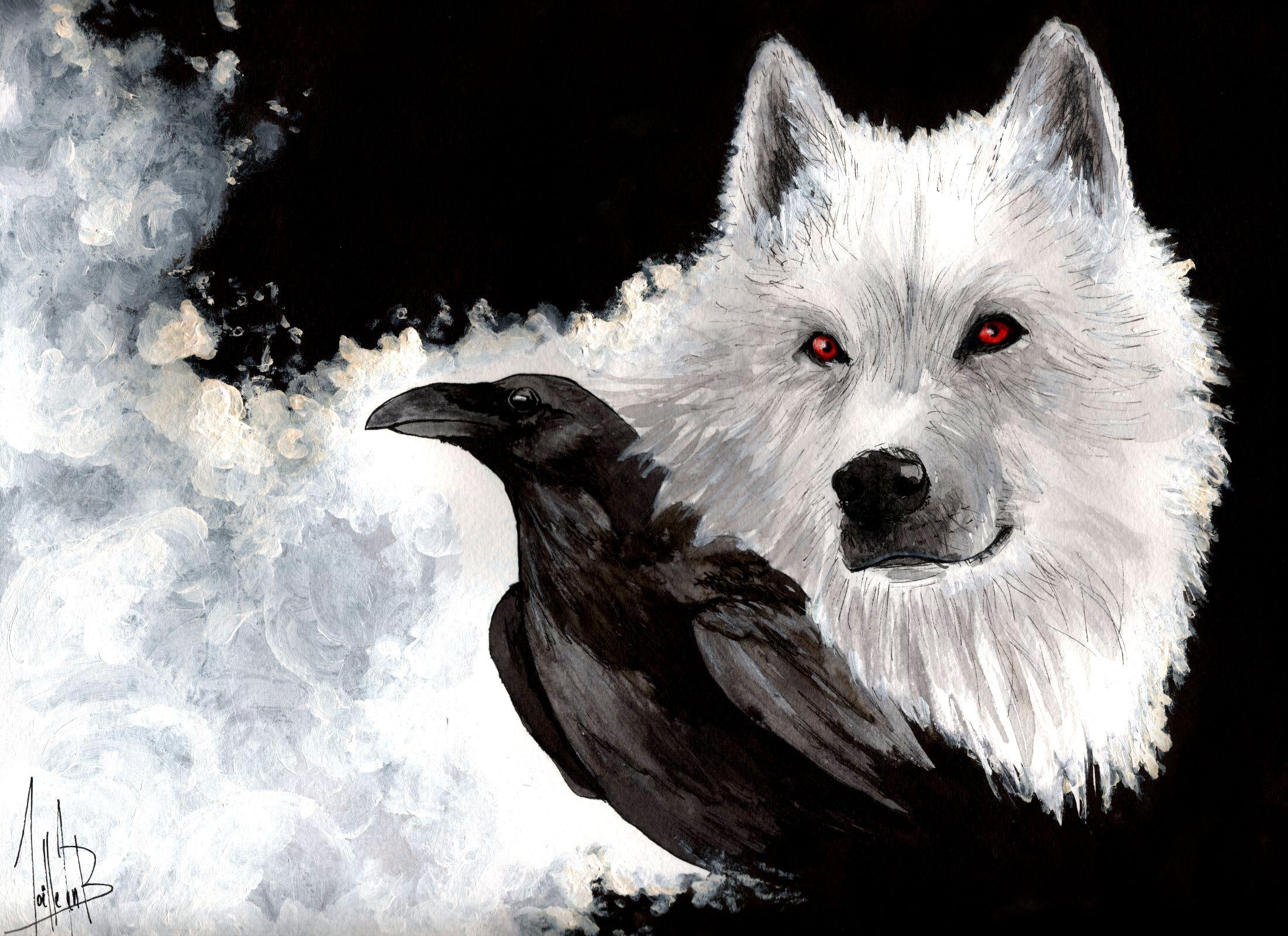 free wallpaper, life, crows, picture, wolves, animals, android