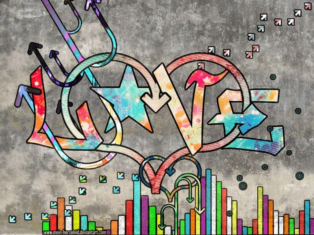 Graffiti Wallpaper Love Rainbow Android Graffiti 3D Wallpaper