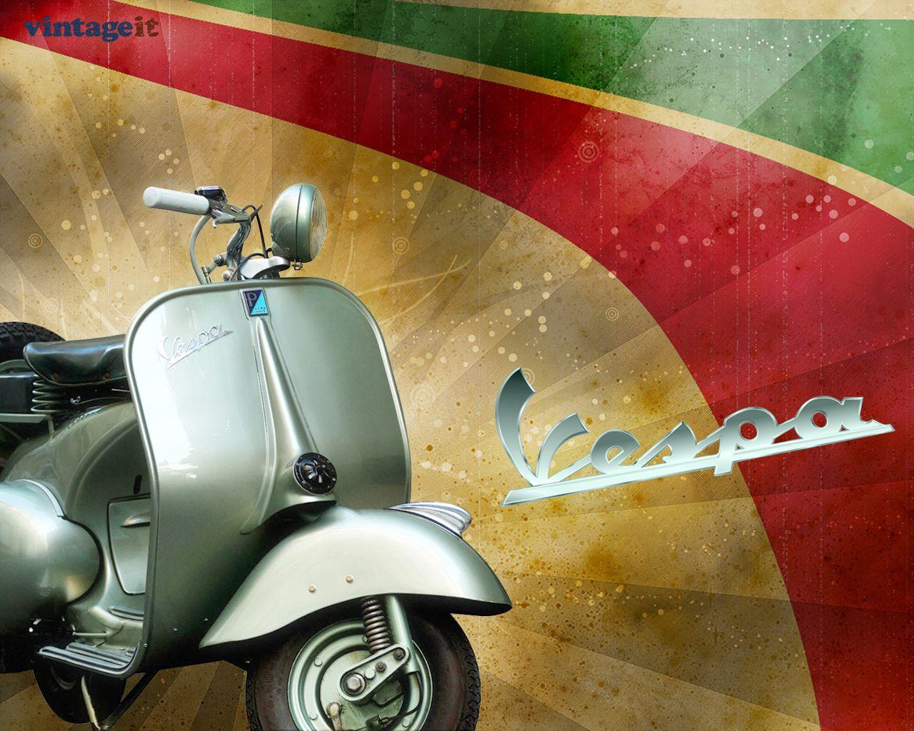 Vespa vintage wallpaper Desktop HD iPad iPhone wallpaper