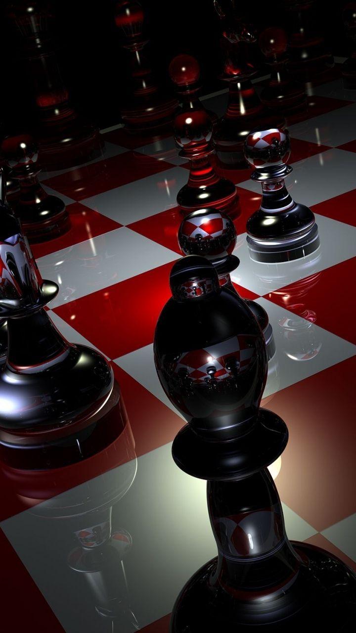 FREEIOS7, chess-board-wood - parallax HD iPhone iPad wallpaper