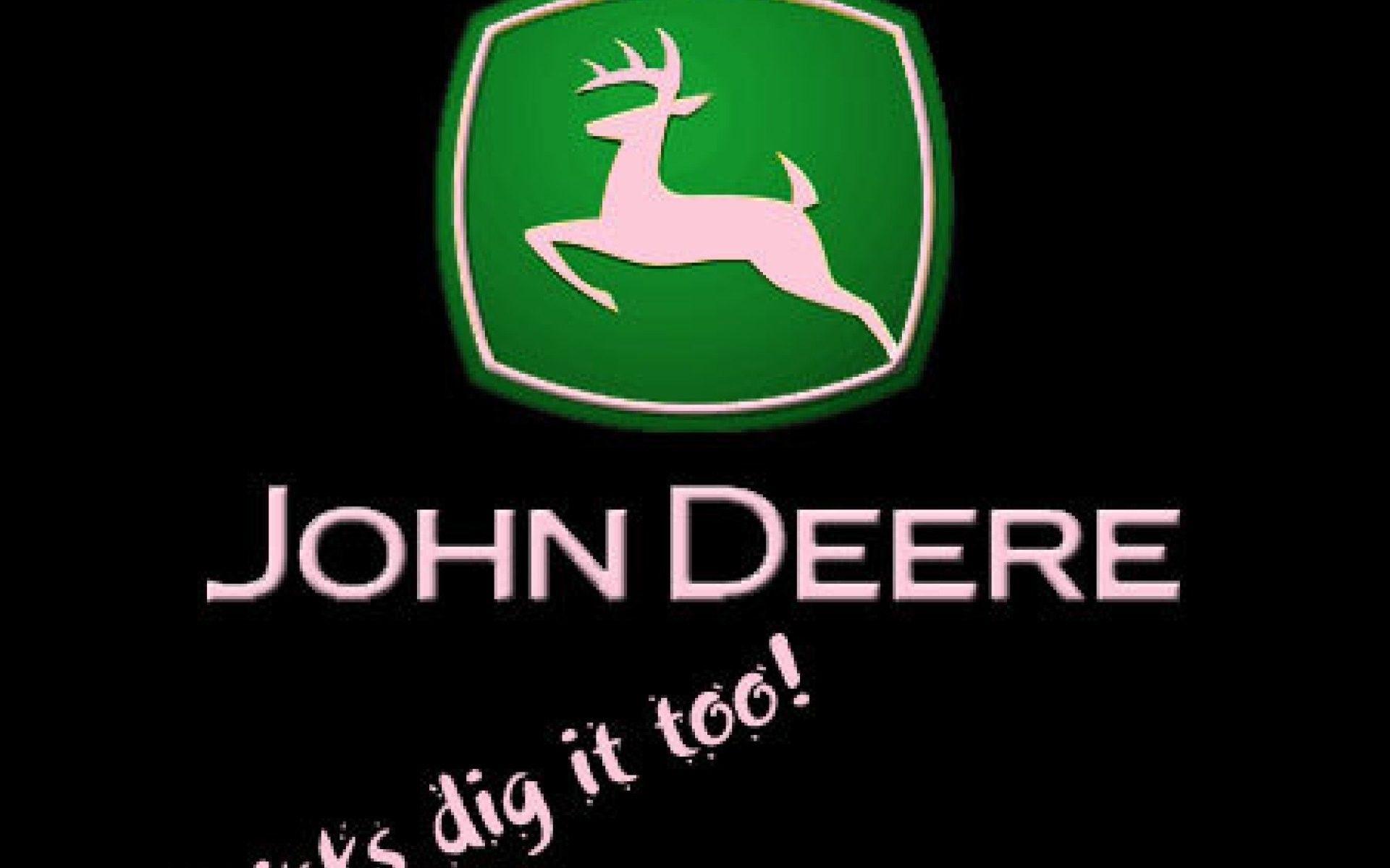 Download Textured John Deere Logo Wallpaper
