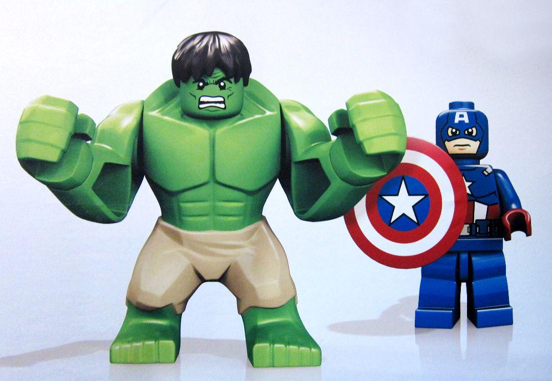 LEGO Marvel Super Heroes Hulk and Captain America HD Wallpaper