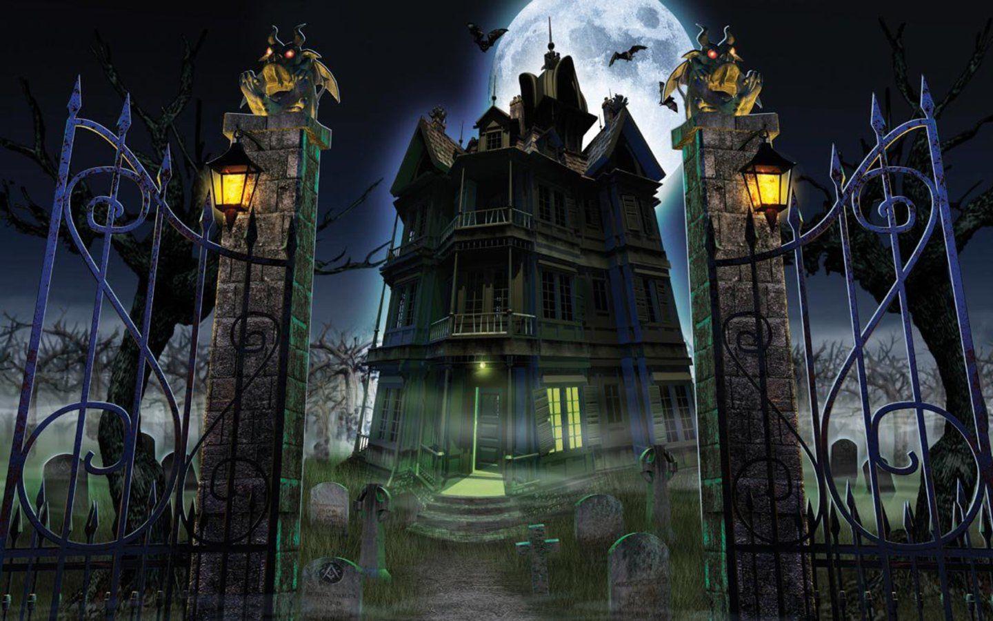 Wallpaper Creative: Horror Ghost Houses HQ1440x900 wallpaper