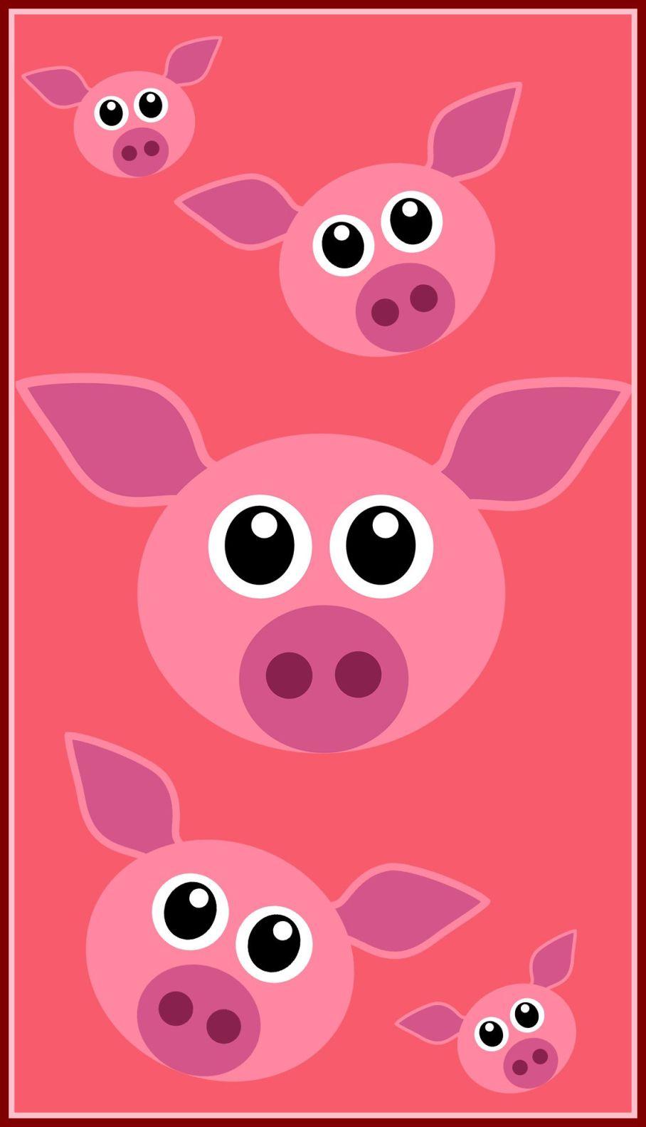Fascinating HD Pink Piggy Phone Wallpaper Pic For Mobile Trends