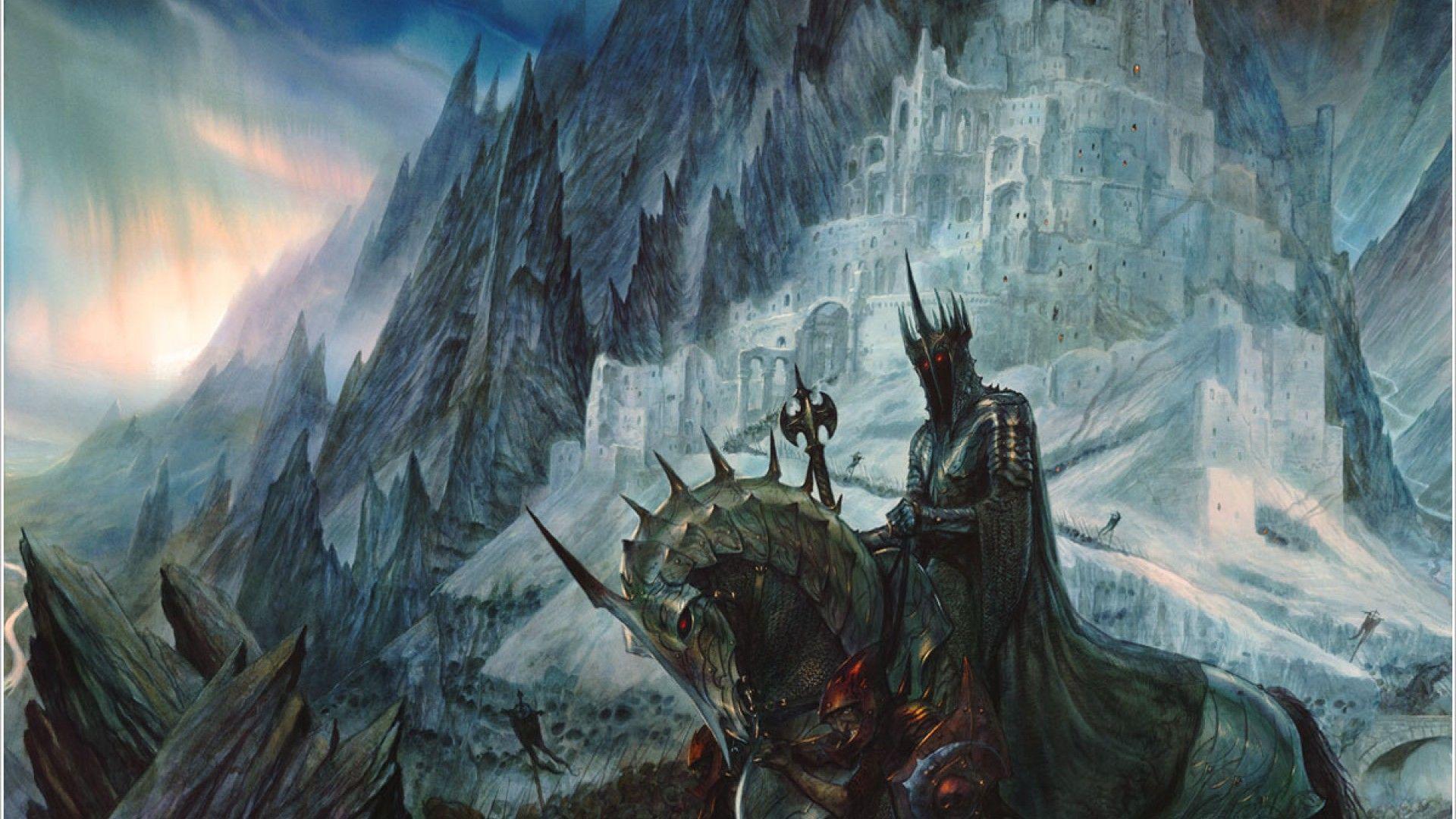 ScreenHeaven: John Howe Minas Tirith The Lord of the Rings The Witch